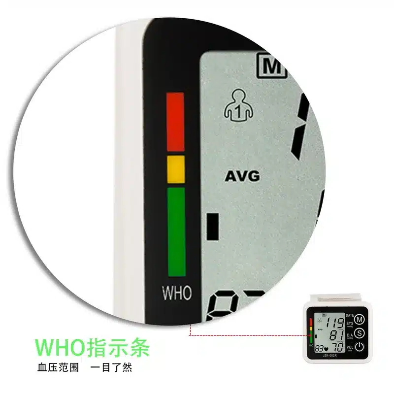 Pulse Meter Digital Lcd Wrist Blood Pressure Arm Monitors Sphygmomanometer Household Health Care Device Medical Electronic 15