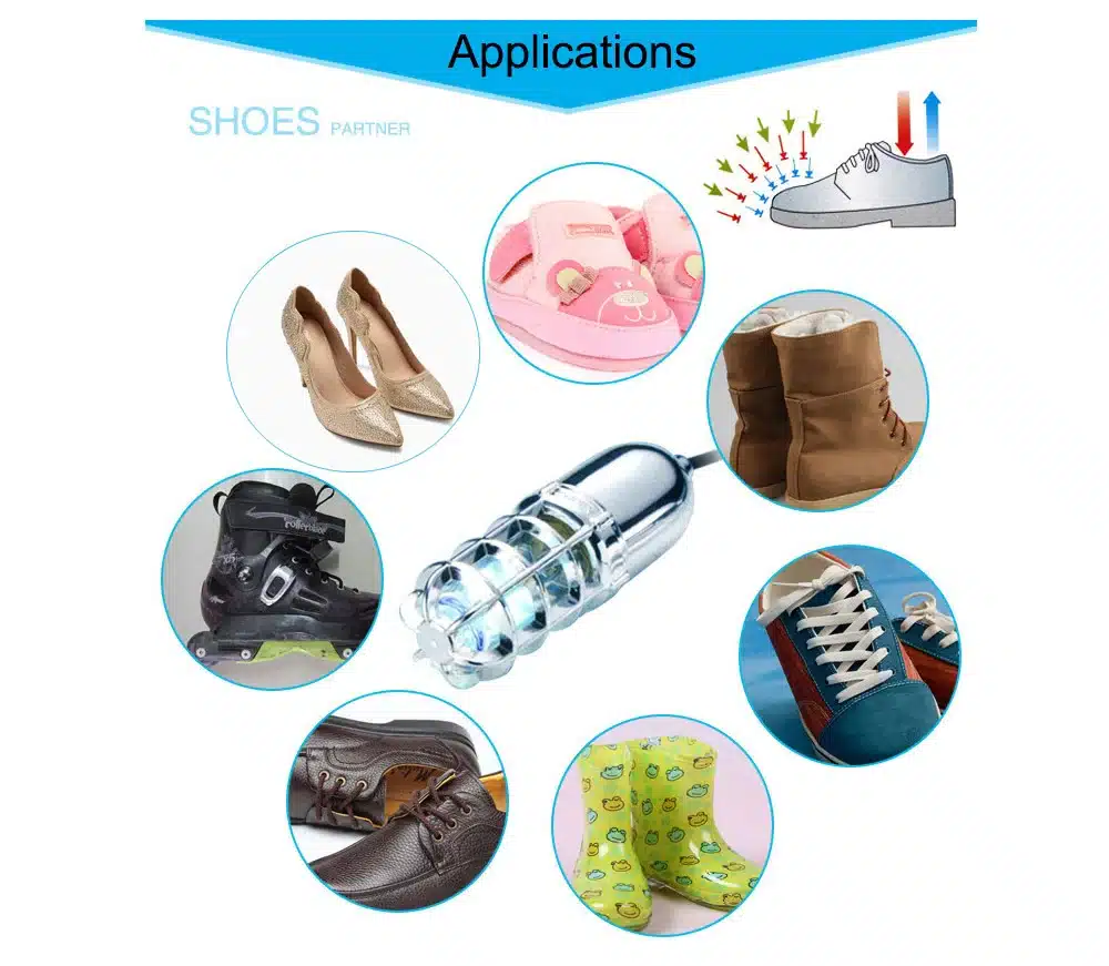 Shoes Boot UV Medical Sterilizer Dryer Warmer Deodorizer Dehumidify Sanitizer With Reset Switch Ultraviolet Ozone Sterilization 9