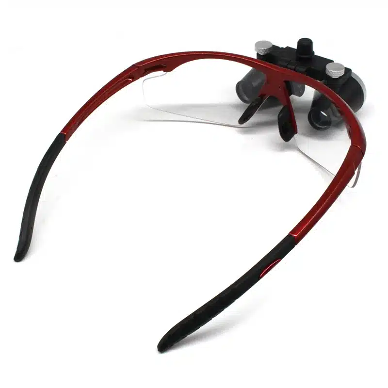2.5X/3.5X Magnification Binocular Dental Loupe Surgery Surgical Magnifier with Headlight LED Light Medical Operation Loupe 19