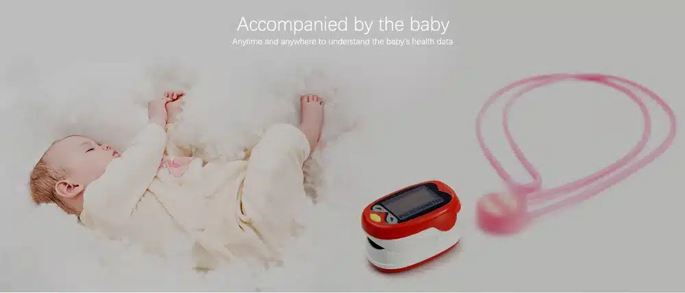 Yongrow Medical Infant Finger Pulse Oximeter Pediatric SpO2 Blood Oxygen Saturation Meter Neonatal children kids Rechargeable 12