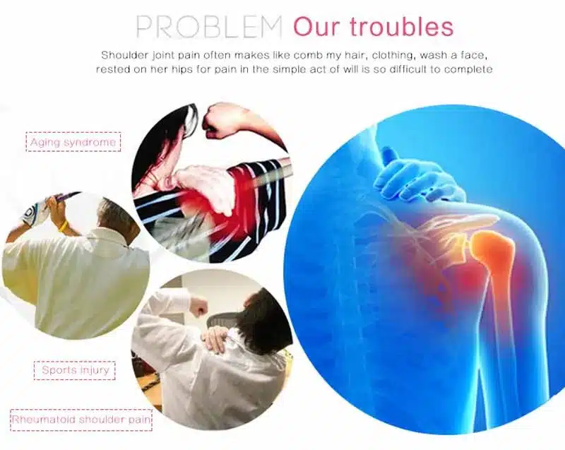 Tcare Pain Relieve Magnetic Therapy Shoulder Protection Spontaneous Heating Massage Tourmaline Shoulder Heating Belt 2