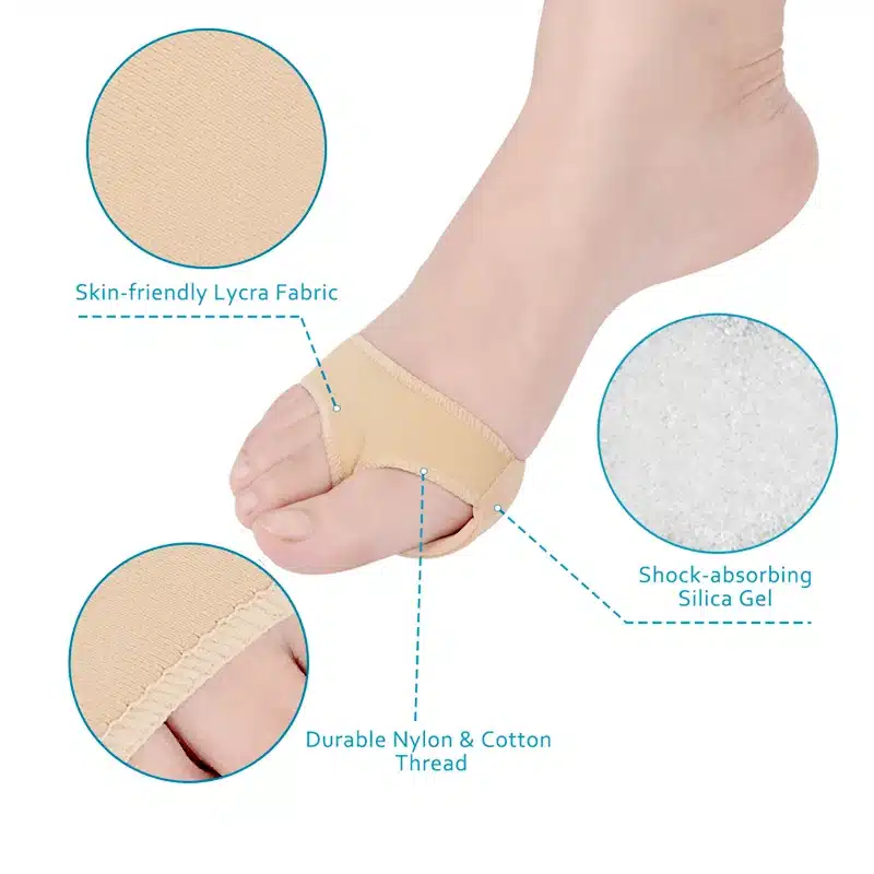 Soumit Comfortable Silicone Gel Half Yard Pads for Relieve Pressure Antislip Protector Relief Foot Pain Antalgic Massage Insoles 13