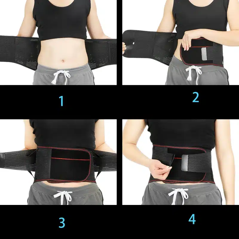 Tcare Lumbar Back Waist Brace Support Belt - Helps Relieve Lower Back Pain with Sciatica, Scoliosis Herniated and Slipped Discs 7