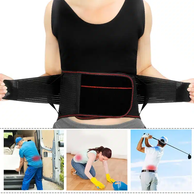 Tcare Lumbar Back Waist Brace Support Belt - Helps Relieve Lower Back Pain with Sciatica, Scoliosis Herniated and Slipped Discs 8