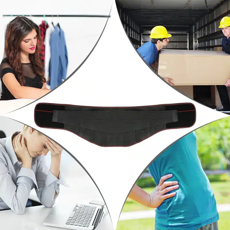 Tcare Lumbar Back Waist Brace Support Belt - Helps Relieve Lower Back Pain with Sciatica, Scoliosis Herniated and Slipped Discs 9
