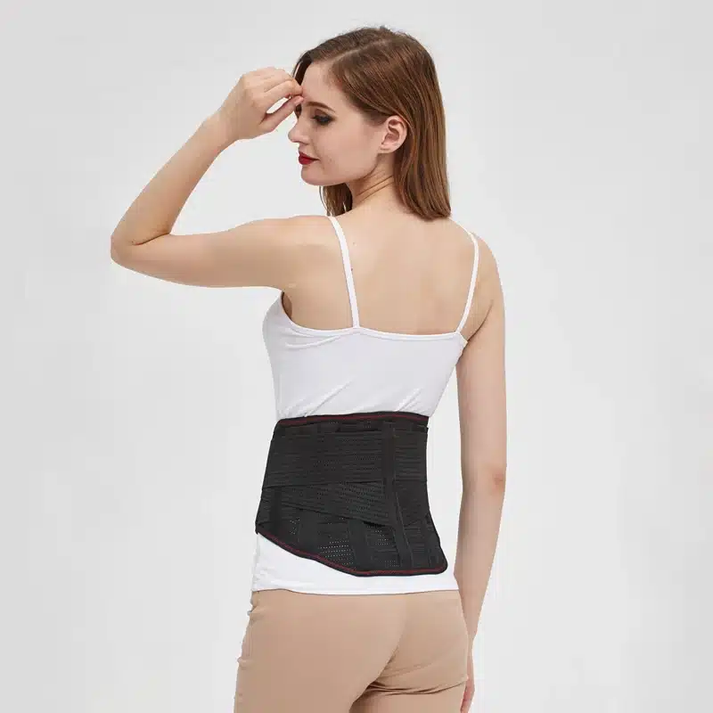 Tcare Lumbar Back Waist Brace Support Belt - Helps Relieve Lower Back Pain with Sciatica, Scoliosis Herniated and Slipped Discs 12