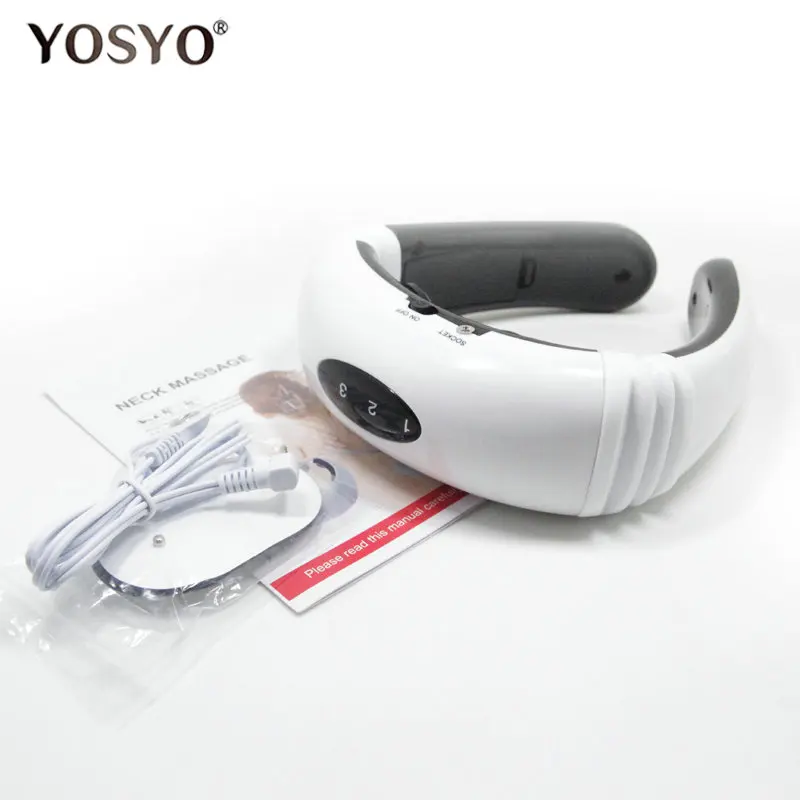 Electric Pulse Back and Neck Massager Far Infrared Heating Pain Relief Tool Health Care Relaxation 17
