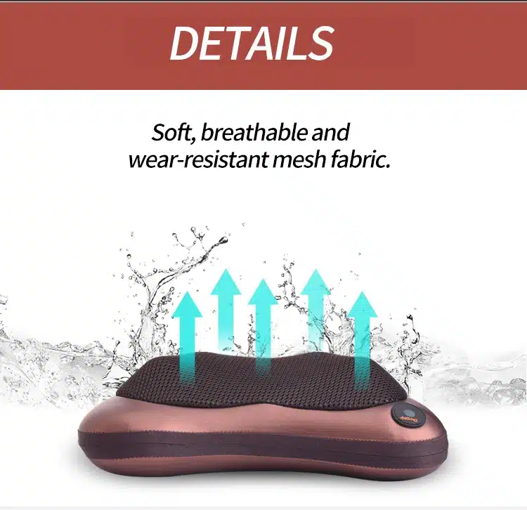 Superman electric shiatsu massage pillow massager neck back cervical car home neck pillow body machine magnetic heat therapy 13