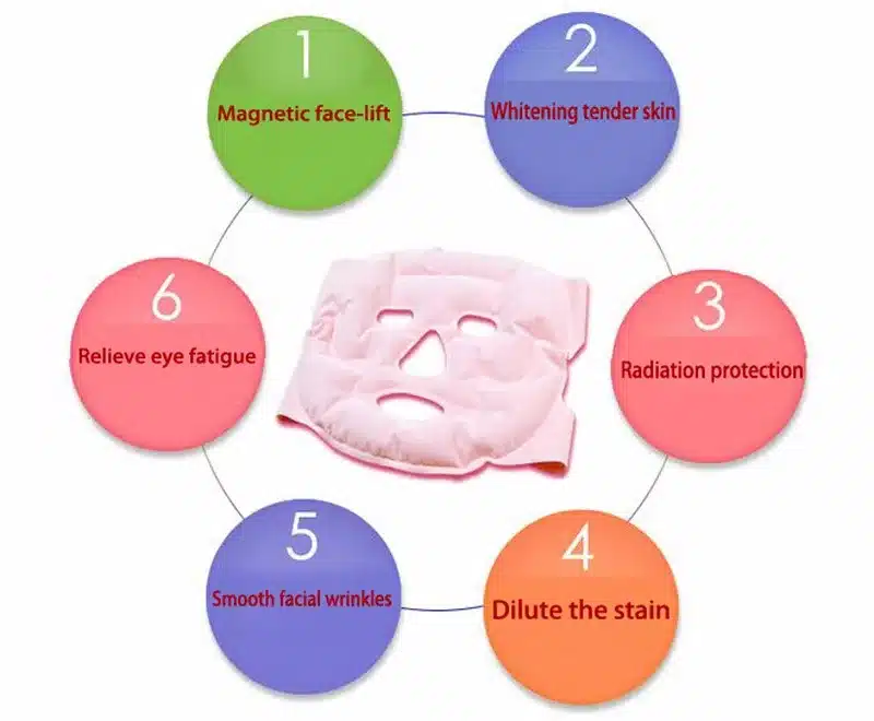 Tcare Tourmaline Magnetic Therapy Massage Face Mask Moisturizing Whitening Face-lift Mask Beauty Face Masks 3