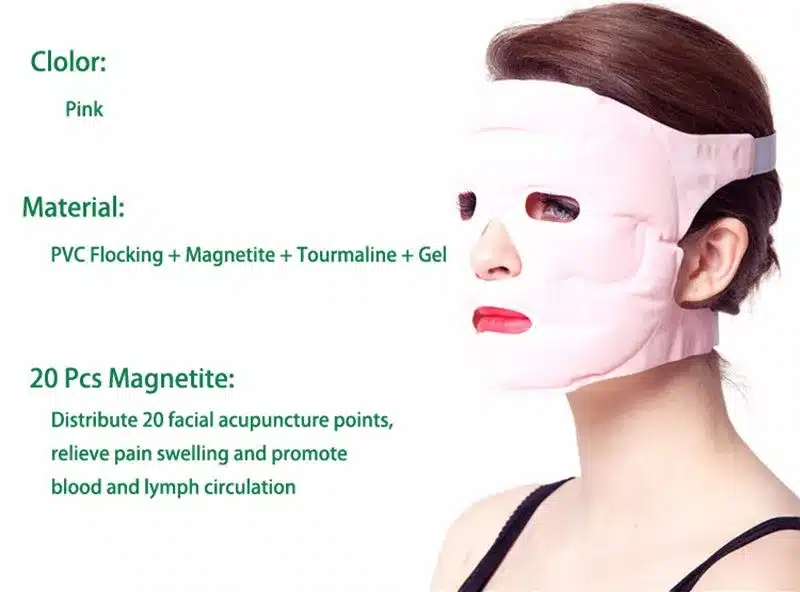 Tcare Tourmaline Magnetic Therapy Massage Face Mask Moisturizing Whitening Face-lift Mask Beauty Face Masks 8