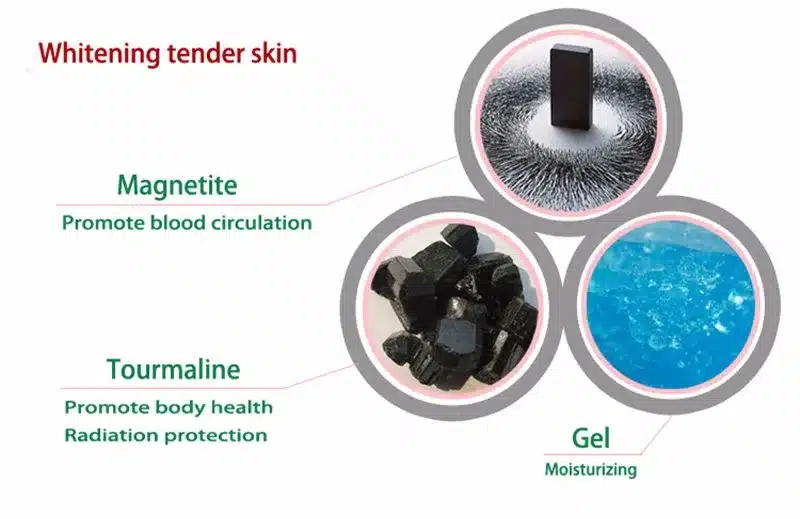 Tcare Tourmaline Magnetic Therapy Massage Face Mask Moisturizing Whitening Face-lift Mask Beauty Face Masks 9