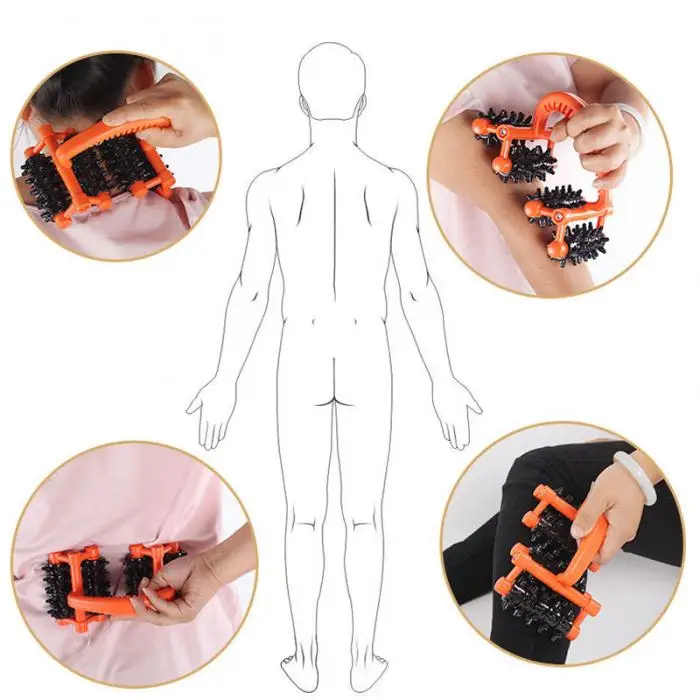 Manual Lymphatic Massage Systemic Acupoint Foot Roller Massager Ball Cervical Vertebra Massage Wheel SN-Hot 3