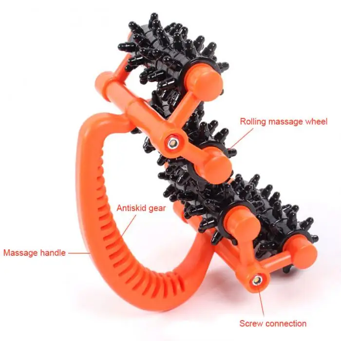 Manual Lymphatic Massage Systemic Acupoint Foot Roller Massager Ball Cervical Vertebra Massage Wheel SN-Hot 5