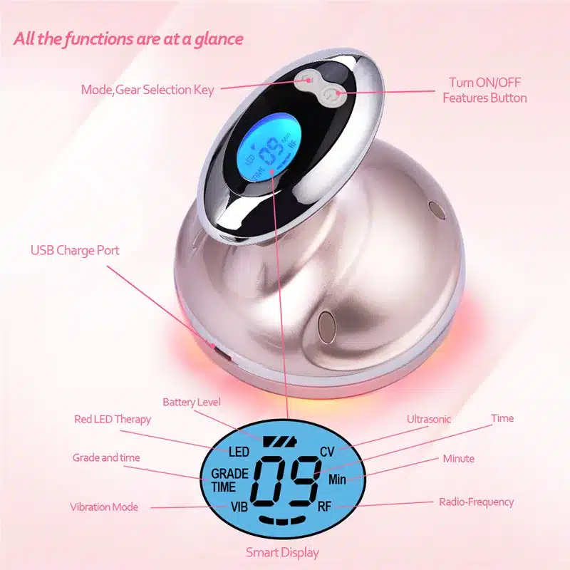 RF Cavitation Ultrasonic Slimming Massager LED Fat Burner Anti Cellulite Lipo Device Skin Tightening Weight Loss Beauty Machine 21