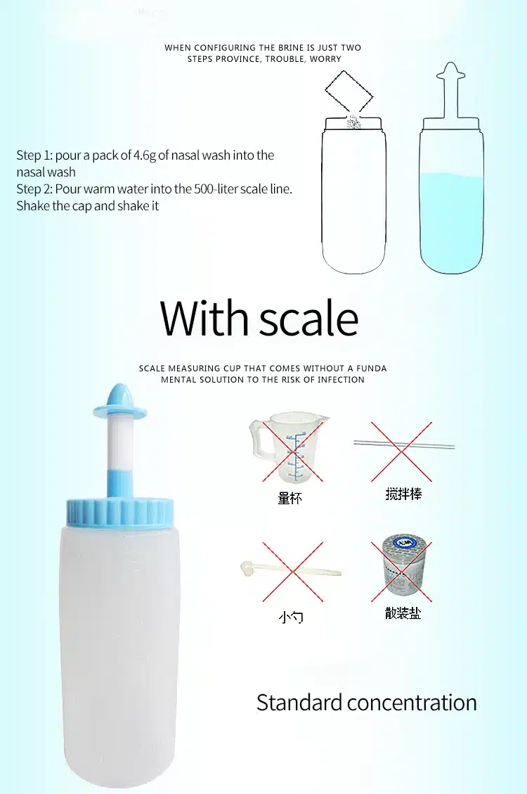 Adults Children Nasal Wash Cleaner Nose Protector Cleans Moistens Child Adult Avoid Allergic Rhinitis Neti 9