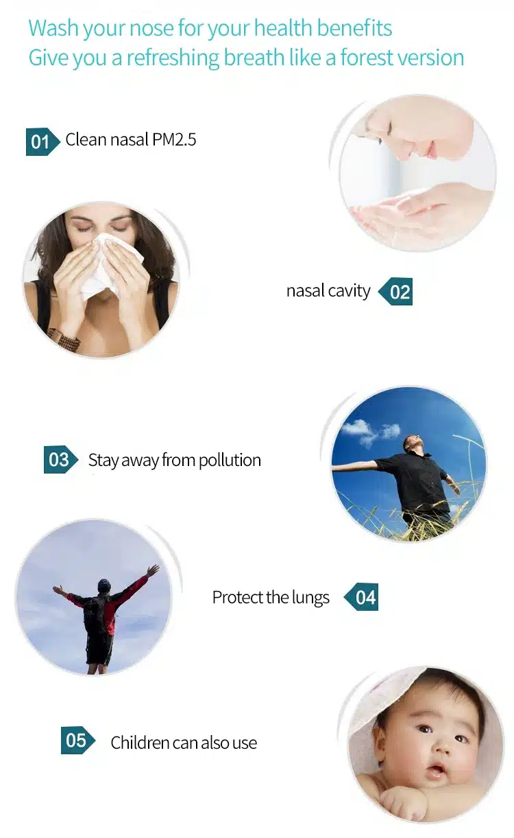 Adults Children Nasal Wash Cleaner Nose Protector Cleans Moistens Child Adult Avoid Allergic Rhinitis Neti 11