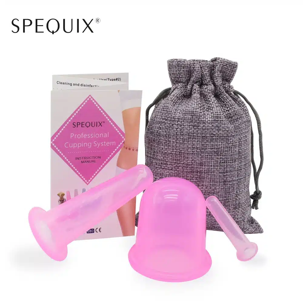 3PCS Massage Cupping Cups Full Body&Face Chinese Vacuum Therapy Cupping Set For Anti-Cellulite Pain Relief 2
