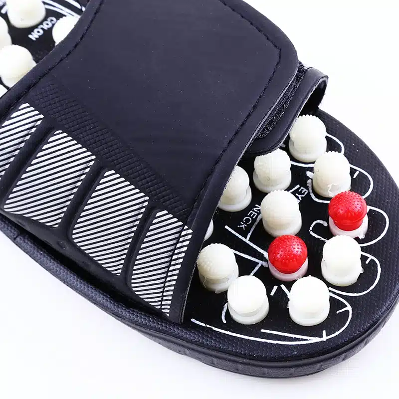 Acupoint Massage Slippers Sandal For Men Feet Chinese Acupressure Therapy Medical Rotating Foot Massager Shoes Unisex 258 6