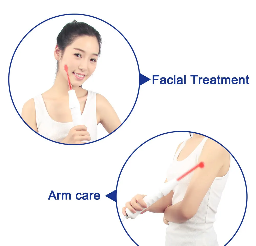 Darsonval Wand 4 in 1 High Frequency Remover Facial Skin Care Facial Spa Salon Acne Therapy Device + 1 EU Adapter Glaselektrode 9