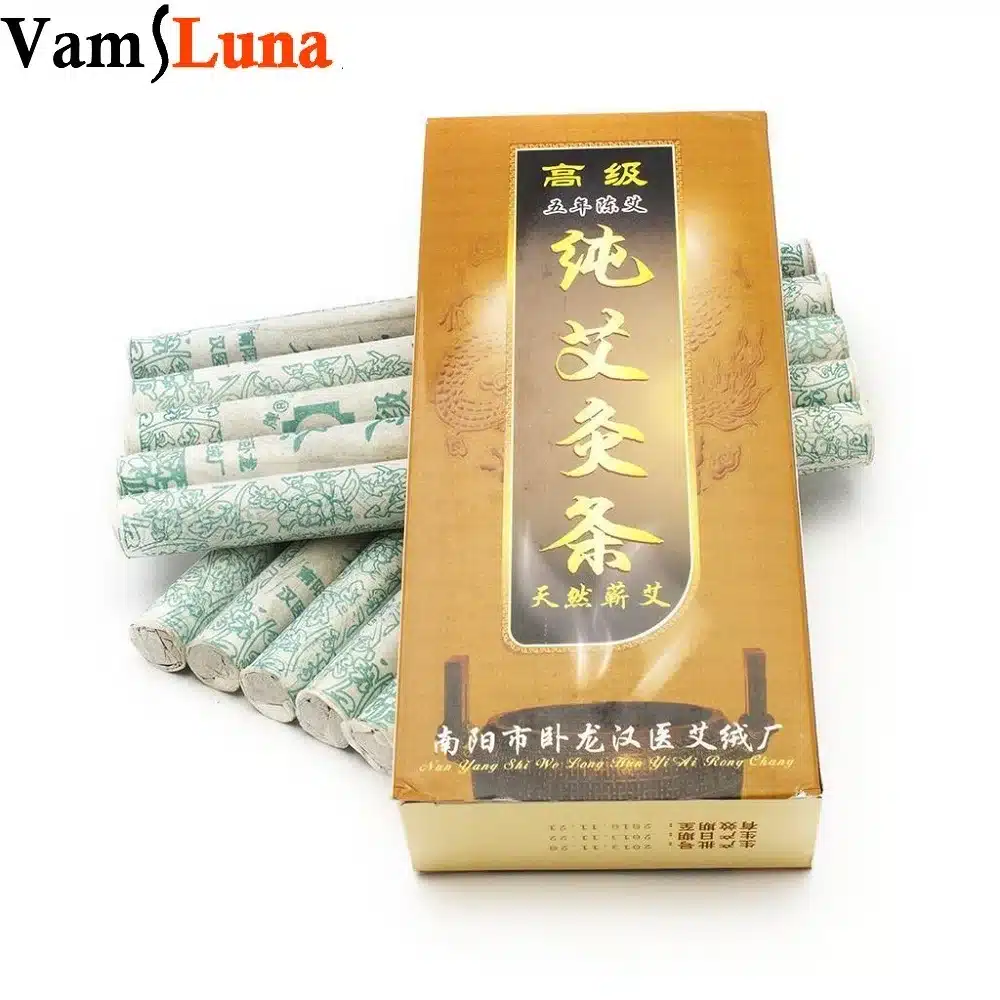 10 Pure Moxa Stick Rolls - Traditional Chinese Massage Therapy For Antistress & Acupuncture 1