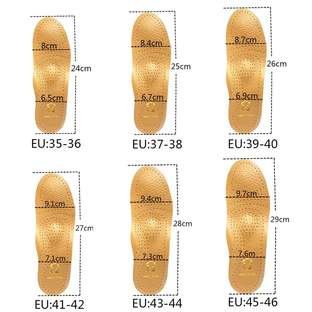 KOTLIKOFF leather orthopedic insole antibacterial active carbon latex orthotic arch support flat foot shoe pad orthopedic insert 13