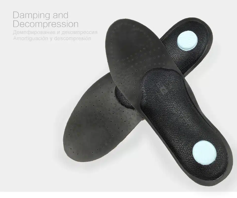 KOTLIKOFF leather orthopedic insole antibacterial active carbon latex orthotic arch support flat foot shoe pad orthopedic insert 15