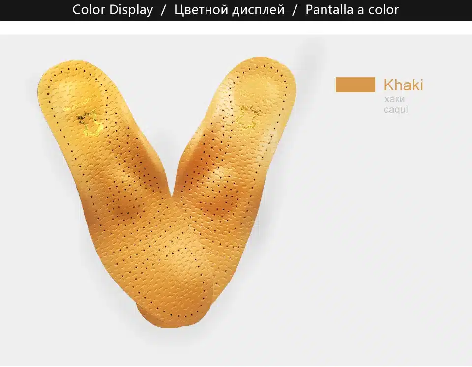 KOTLIKOFF leather orthopedic insole antibacterial active carbon latex orthotic arch support flat foot shoe pad orthopedic insert 16