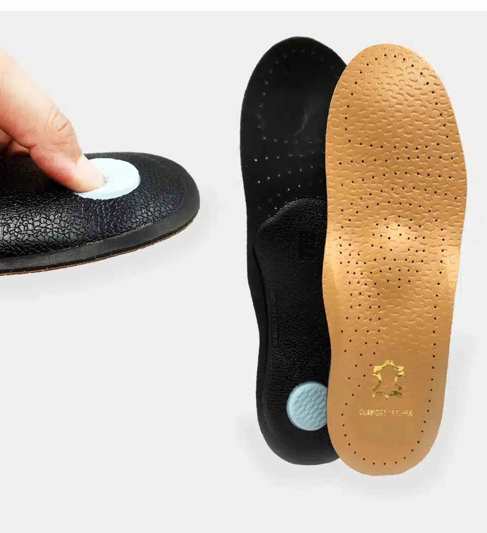 KOTLIKOFF leather orthopedic insole antibacterial active carbon latex orthotic arch support flat foot shoe pad orthopedic insert 17