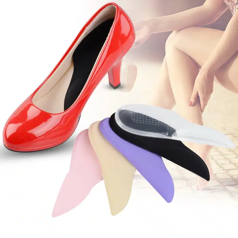 Soumit 3/4 Orthopedic Arch Supports Shoe Insoles Heels Pads for High Heel Shoe Liners Gel Inserts Pain Relief palmilha Insole 12