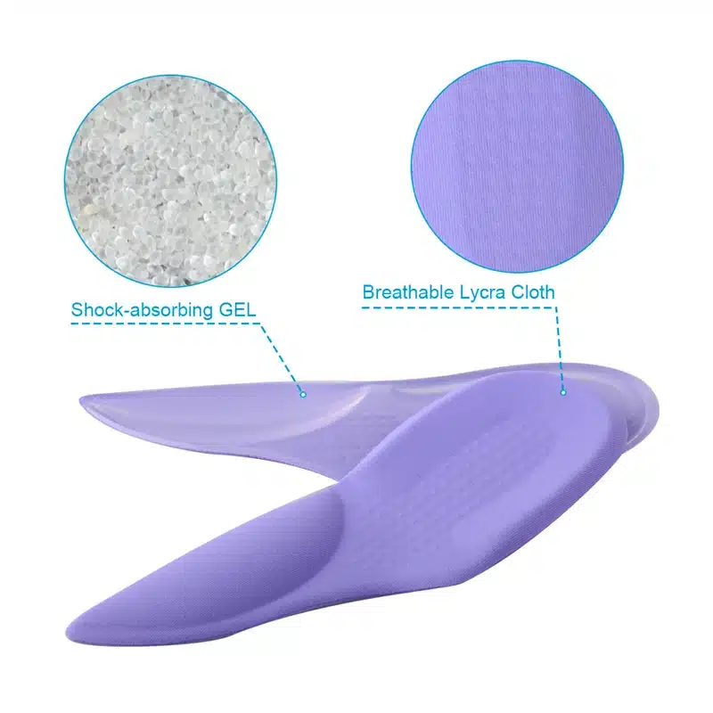Soumit 3/4 Orthopedic Arch Supports Shoe Insoles Heels Pads for High Heel Shoe Liners Gel Inserts Pain Relief palmilha Insole 14