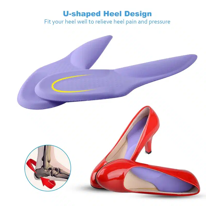 Soumit 3/4 Orthopedic Arch Supports Shoe Insoles Heels Pads for High Heel Shoe Liners Gel Inserts Pain Relief palmilha Insole 20
