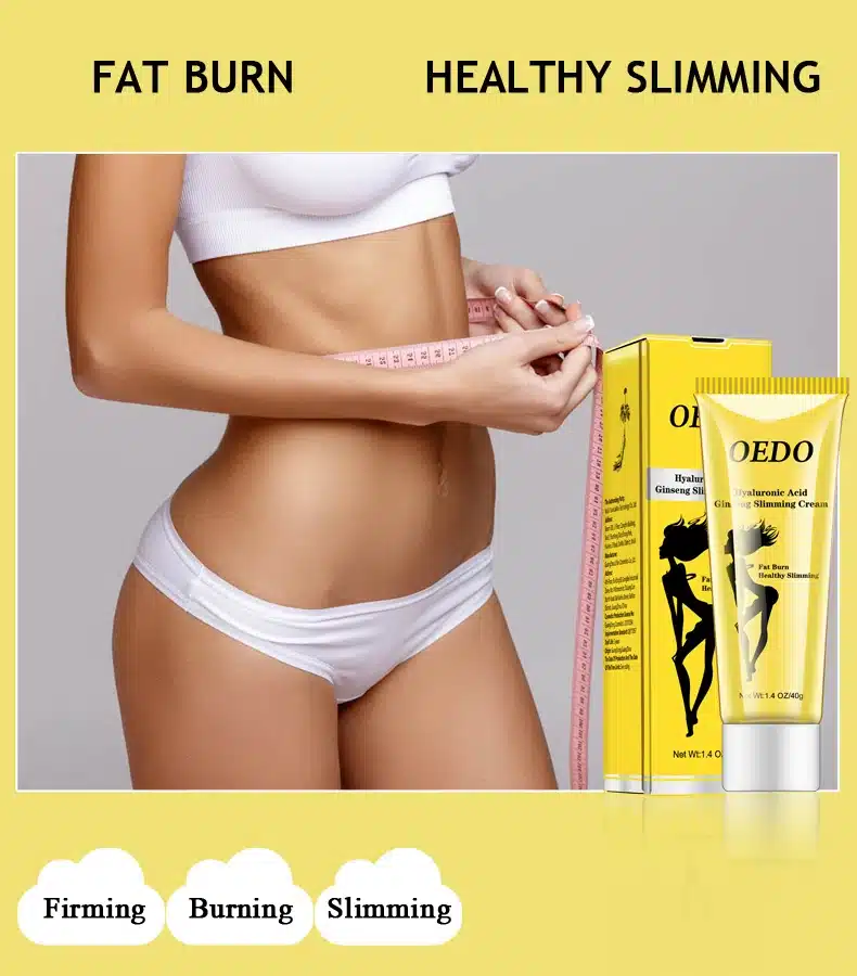 OEDO Hyaluronic Acid Ginseng Slimming Cream Reduce Cellulite Lose Weight Burning Fat Slimming Cream Health Care Burning Creams 10