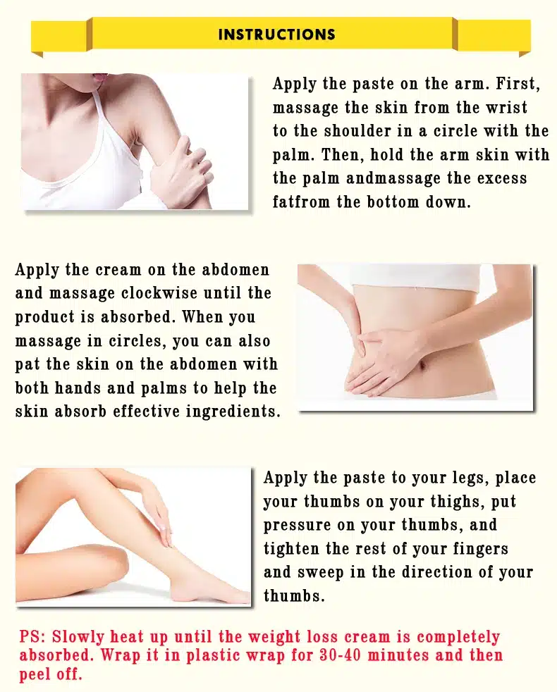 OEDO Hyaluronic Acid Ginseng Slimming Cream Reduce Cellulite Lose Weight Burning Fat Slimming Cream Health Care Burning Creams 17