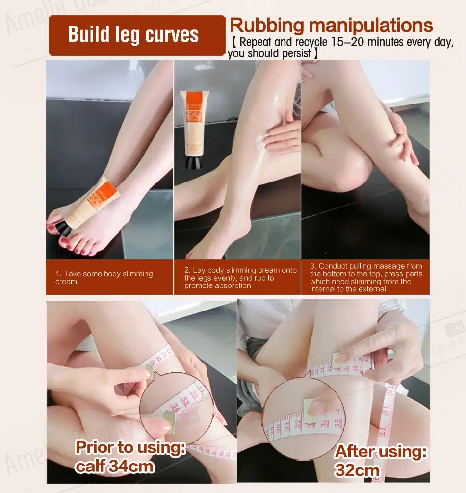 MEIKING Slimming Cream Skincare Reduce Cellulite Lose Weight Loss Burning Fat Slimming Cream Health Care Burning Creams 80g 33