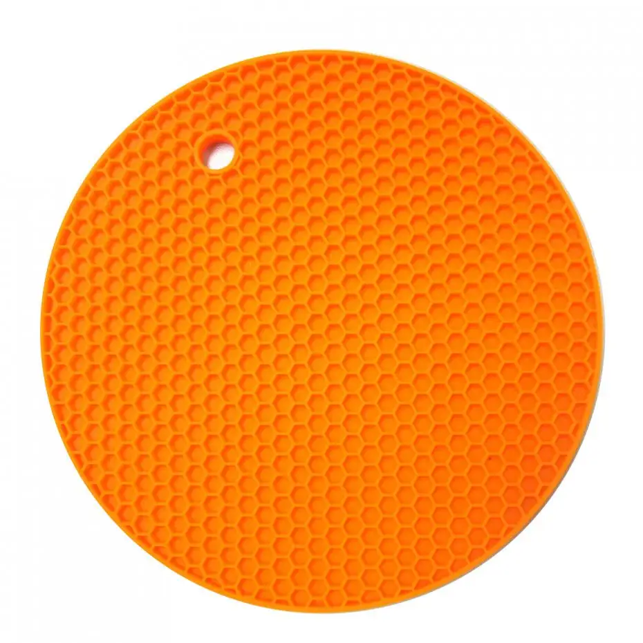 18cm Round Heat Resistant Silicone Mat Drink Cup Coasters Non-slip Pot Holder Table Placemat Kitchen Accessories 13