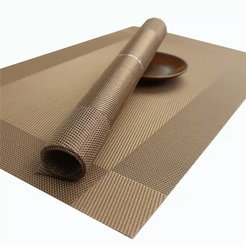 4Pcs/lot Placemat Fashion Pvc Dining Table Mat Disc Pads Bowl Pad Coasters Waterproof Table Cloth Pad Slip-Resistant Pad 15