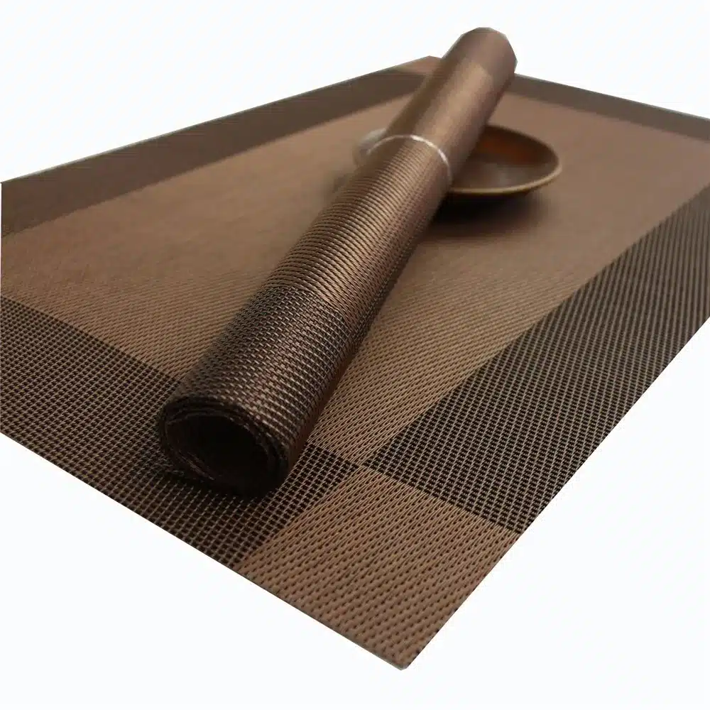 4Pcs/lot Placemat Fashion Pvc Dining Table Mat Disc Pads Bowl Pad Coasters Waterproof Table Cloth Pad Slip-Resistant Pad 16