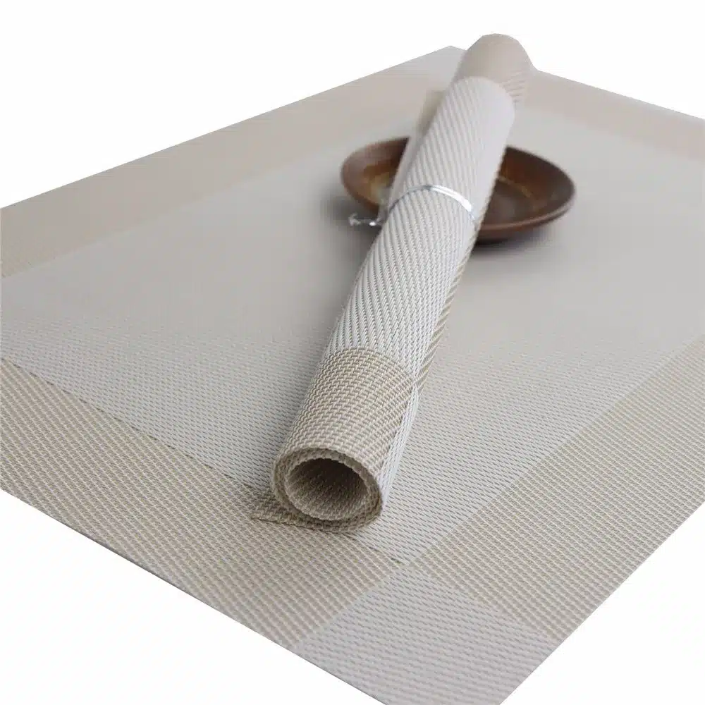4Pcs/lot Placemat Fashion Pvc Dining Table Mat Disc Pads Bowl Pad Coasters Waterproof Table Cloth Pad Slip-Resistant Pad 17