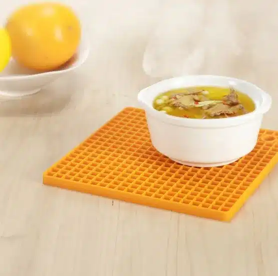 1PC New Non-slip Silicone Table Placemat Cup Coaster Heat Resistant Pot Holder Kitchen Accessories LB 301 2