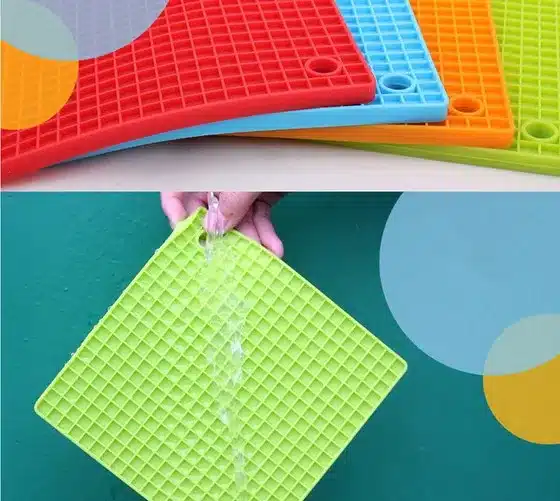 1PC New Non-slip Silicone Table Placemat Cup Coaster Heat Resistant Pot Holder Kitchen Accessories LB 301 4