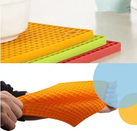 1PC New Non-slip Silicone Table Placemat Cup Coaster Heat Resistant Pot Holder Kitchen Accessories LB 301 5
