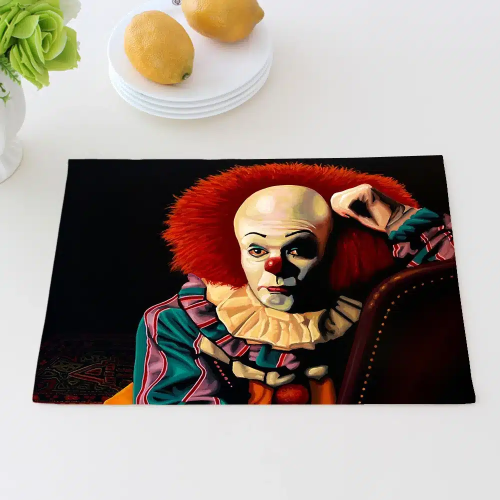 Horror Movie Jason Freddy Placemat Cotton Linen Table Mat Dishware Coasters for Dinner Accessories Cup Wine Mat 17
