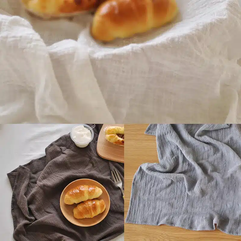 Newest 45*65cm Solid Simple Japanese Style Mat Napkin Cotton Linen Dessert Table Napkins Tea Towels Kitchen Dishcloth Placemats 9