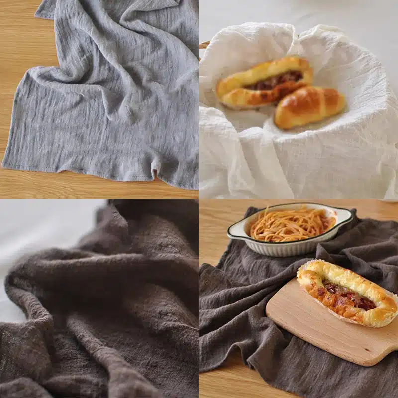 Newest 45*65cm Solid Simple Japanese Style Mat Napkin Cotton Linen Dessert Table Napkins Tea Towels Kitchen Dishcloth Placemats 10