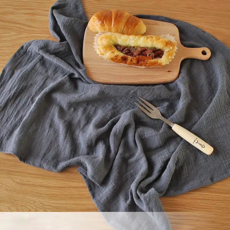 Newest 45*65cm Solid Simple Japanese Style Mat Napkin Cotton Linen Dessert Table Napkins Tea Towels Kitchen Dishcloth Placemats 19