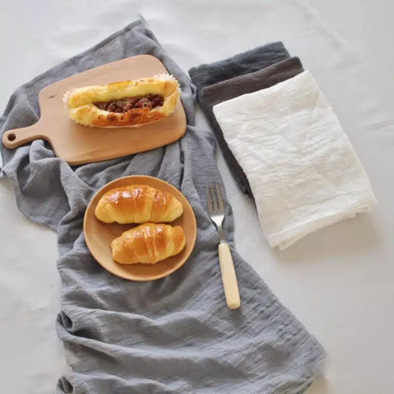 Newest 45*65cm Solid Simple Japanese Style Mat Napkin Cotton Linen Dessert Table Napkins Tea Towels Kitchen Dishcloth Placemats 20