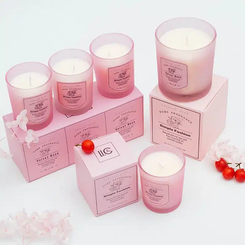 1PCS70g pure natural Aromatherapy small Candle Wedding Party Romantic Scented Candles Flameless Wax Candles Last 18hours 11