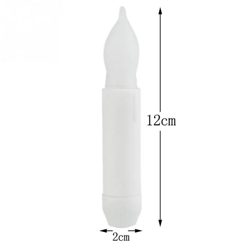 Extensive Use Of A Set Of 12 Plastic Strip Lamp Head Flame Flicker LED Candle 9