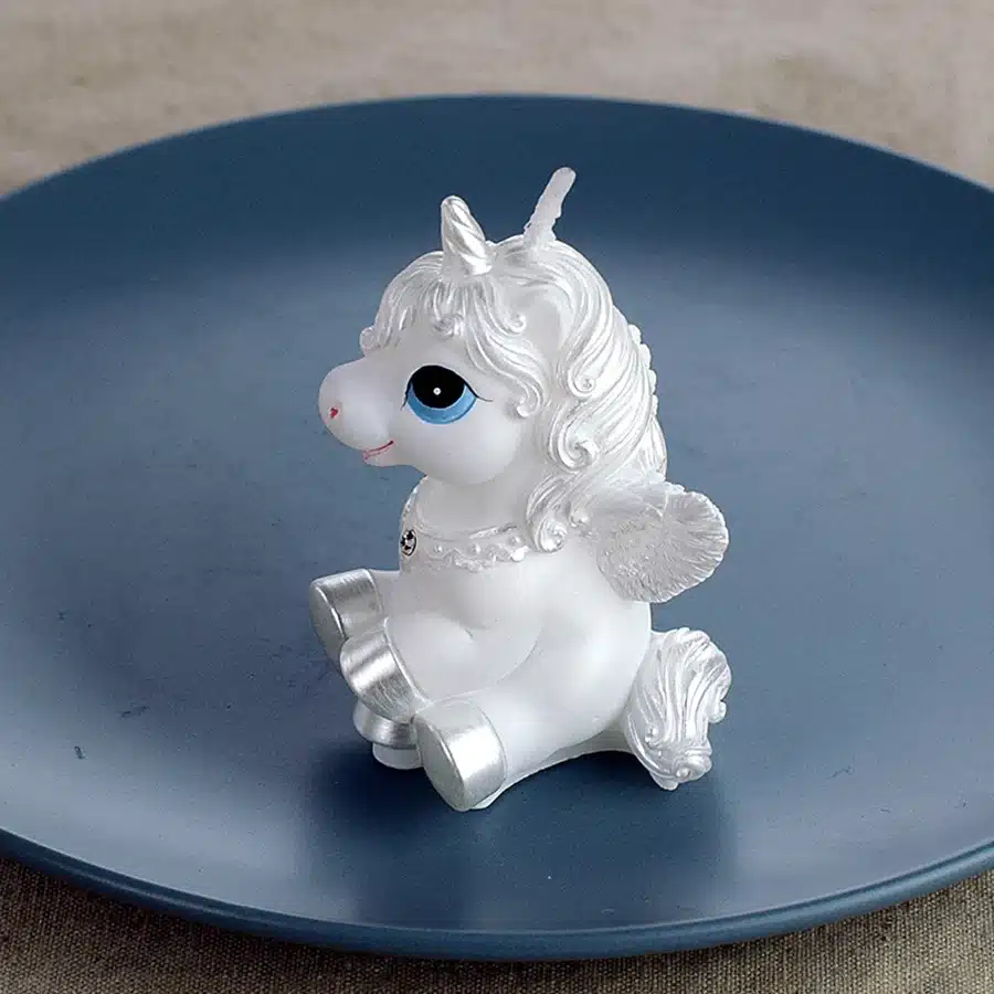 Amazing Mini Unicorn Model Art Cake Candle for Wedding Party Children Baby Birthday Candles Decor Pink Pony Candles Party Gifts 23