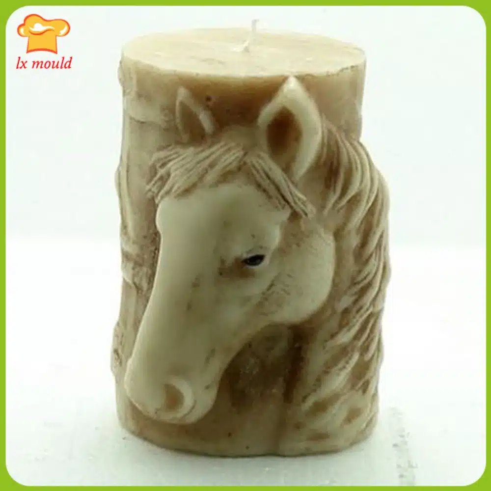 Elephant Cylindrical Candle Pattern Dolphin Candle Tool Bears Soap Mold Horse Shape Cake Dress Diy Candle Handmade Mold 2